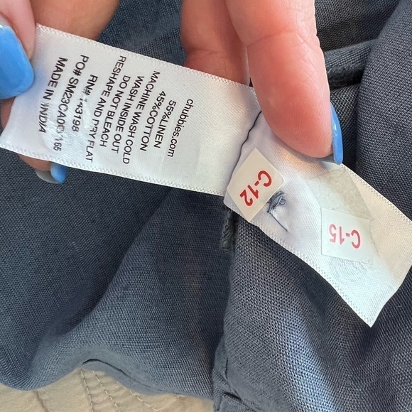 chubbies THE BLUE BERRYMORE LINEN SUNDAY SHIRT - Picture 15 of 16